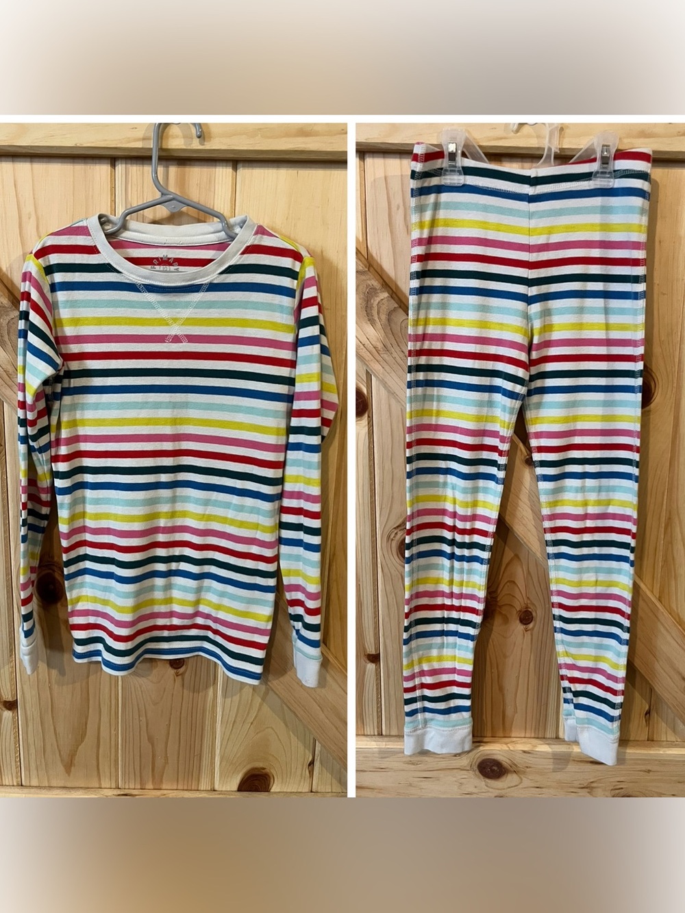 Primary Organic Cotton Striped Pjs